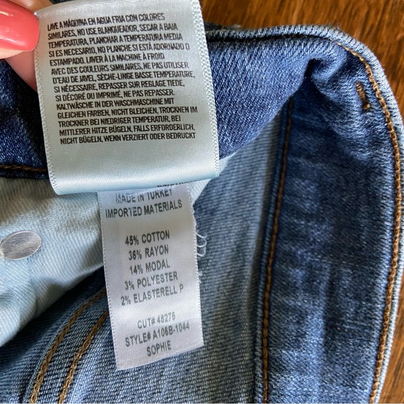 AGOLDE Sophie High Rise Skinny Jean With Raw Hem - Picture 5 of 10